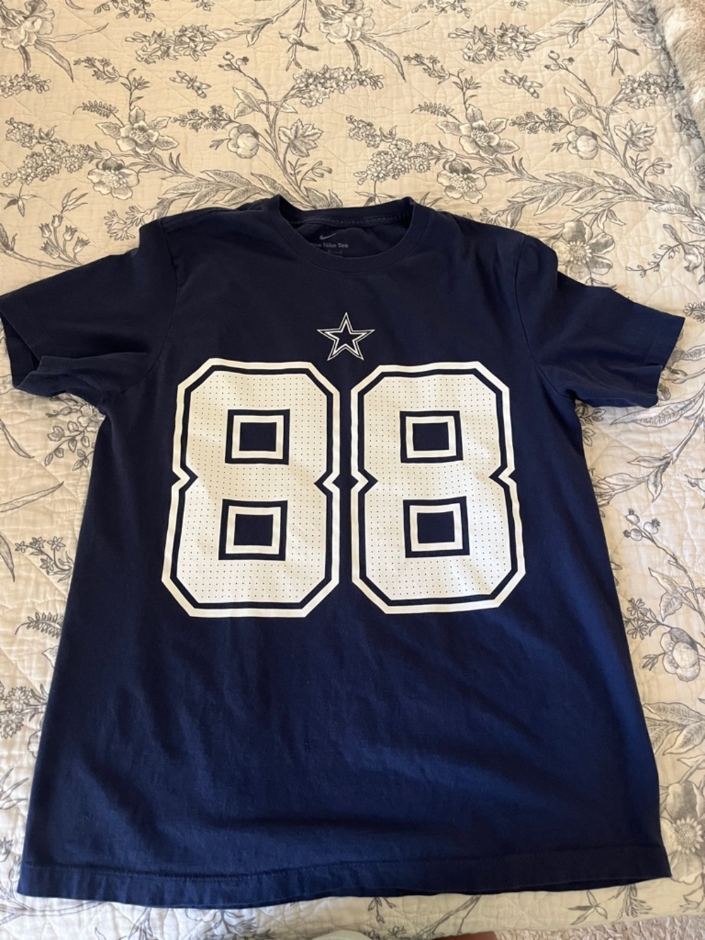 Navy Dallas Cowboys Football Tee with White '88' Cede Lamb